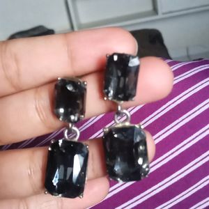 Black Crystal Earrings