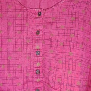 Pink Kurti For Women Rangmanch