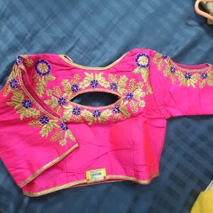 Embroidery Pink Blouse