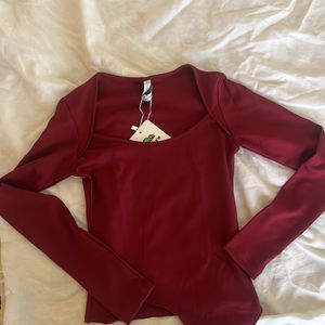 Burgundy Newme Top