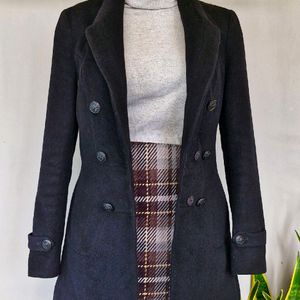 Imported Black Blazer Coat