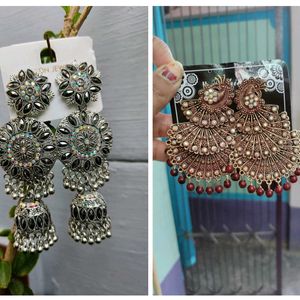 Earrings &Jhumka Combo