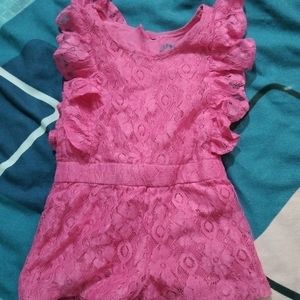 Girl Pink Jumpsuit