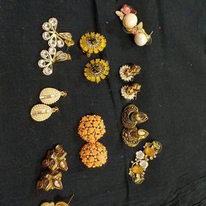 Combo Of 9 Pairs Beautiful  Ear Rings