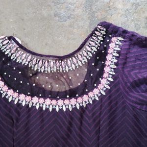 Purple Ethnic Gown