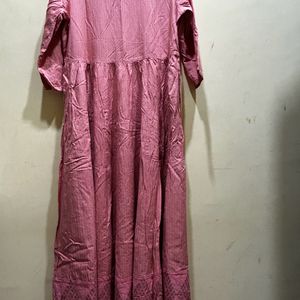 Avaasa Peach Colour Kurta Size M