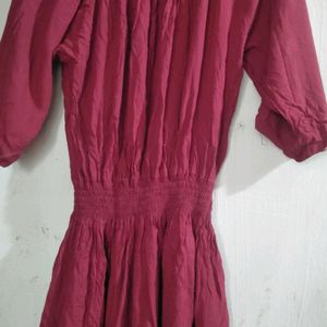 Maroon Red Colour Top