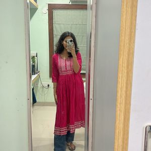 Pink Anarkali