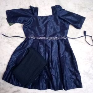 Short Frock Suit With Belt