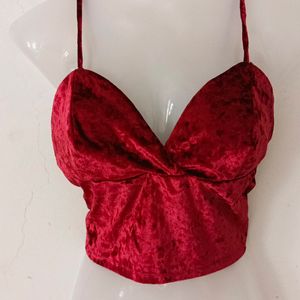 VELVET BRALETTE CAMI TOP