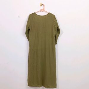 Olive Green Kurta