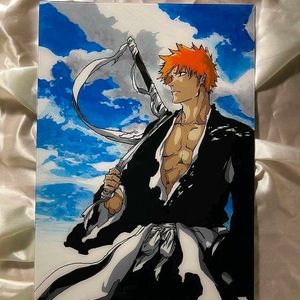 Bleach Ichigo Glass Painting