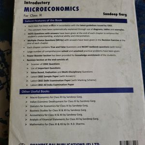 Microeconomics For Class 11