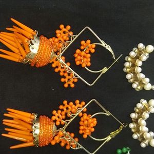 Stylish Jhumkas With 7 Jhumka