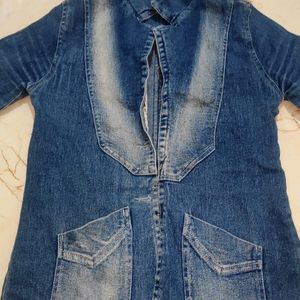 Blue Plain Ladies Stylish Denim CoatBlue Plain Ladies Stylish Denim CoatBlue Plain Ladies Stylish Denim CoatBlue Plain Ladies Stylish Denim Coat