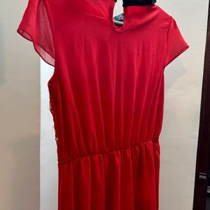 Women Red Cute Maxi Dress