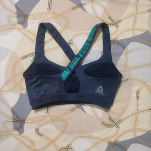 Reebok Logo Pushup Padded Sports Bra.