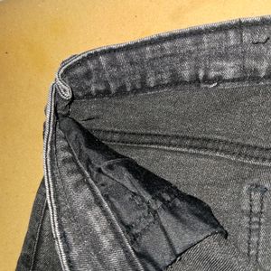 Grey Straight Jean For Women