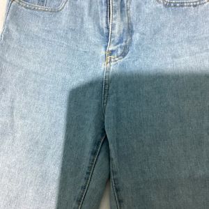 Blue Wide Leg Jeans