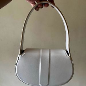 White Baguette Bag