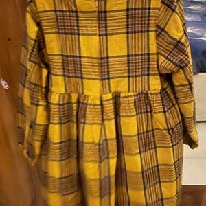 Yellow Check Frock