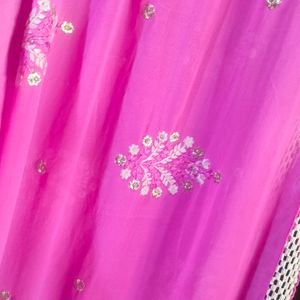 Suit Salwar And Dupatta In Dark Pink Colour