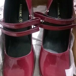 RED/MAROON MARY JANES Pinterest Shoe heels