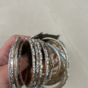 Set Of Silver Bangles