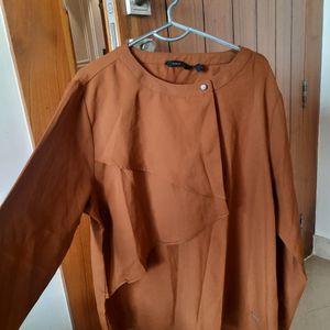 Brown Formal/semi Formal Top