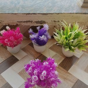 4 Piece Artificial Plants