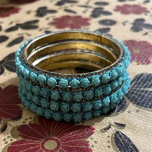 Blue rose Bangle Four