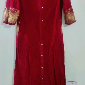 Red Luxury Kurti Grab Fast