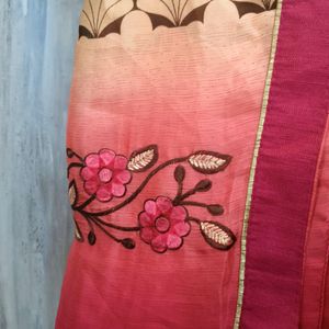 Double Colour Silk Saree