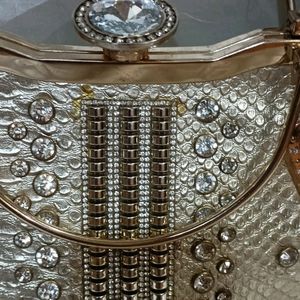 Diamond Golden Hand Bag