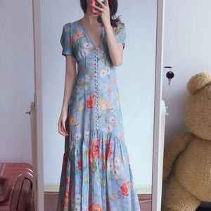 Saram Floral Dress (synthetic Fabric)