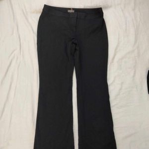 Low Rise Black Stretchy Boot Cut Trousers