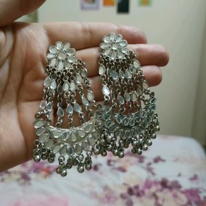 Silver Mirror Earrings