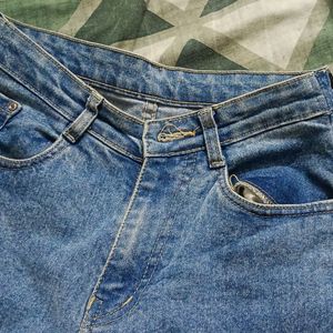 Denim Blue High-Waist Jeans