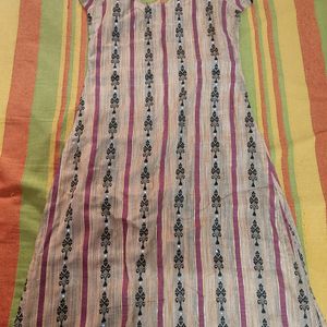 Cotton Kurti Set With Dupatta And Bottom