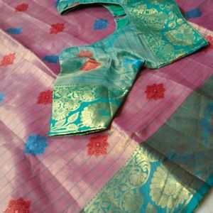 Pattu Saree With Blouse