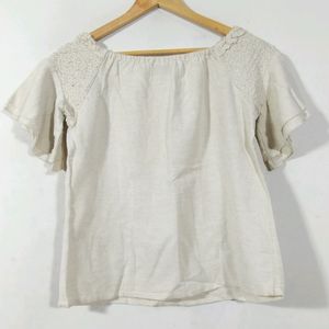 Code Linen Fancy Top