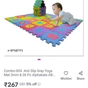 Baby Yoga Mat With Slippers Women