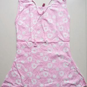 Y2k cute pink short kurti