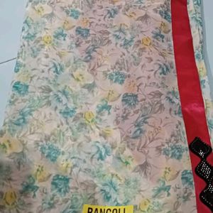 Printed Saree With Unstitched Blouse