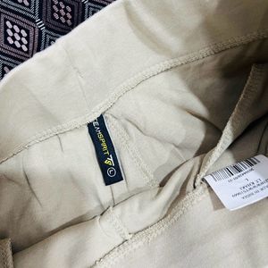 Beige Track Pants