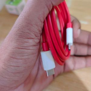 OnePlus type c to cee Cable red