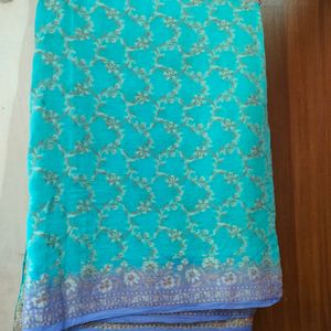 Blue Saree