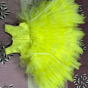 Lemon Yellow Pretty Frock