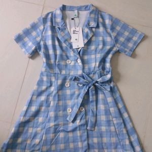 Gingham Wrap Dress