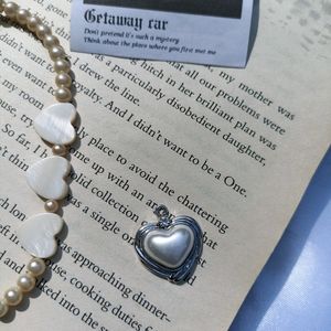 Vintage Silver Heart Pendant Charm 🤍